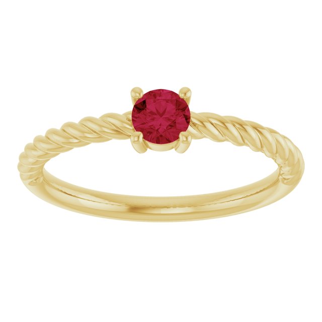 Rope Solitaire Ring