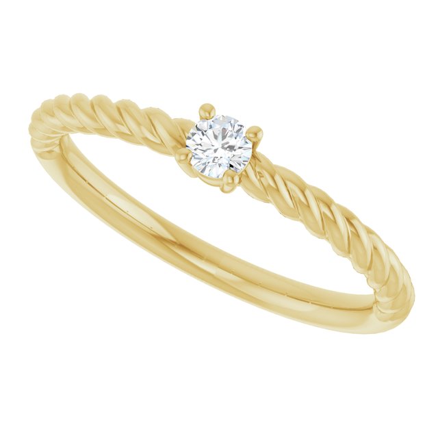 Rope Solitaire Ring