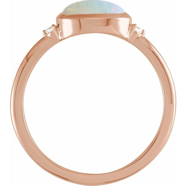 Bezel-Set Cabochon Ring