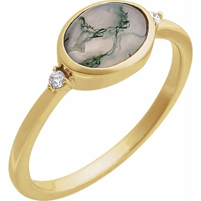 Bezel-Set Cabochon Ring