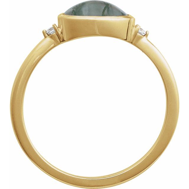 Bezel-Set Cabochon Ring