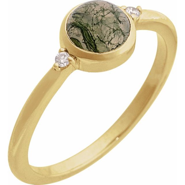 Bezel-Set Cabochon Ring