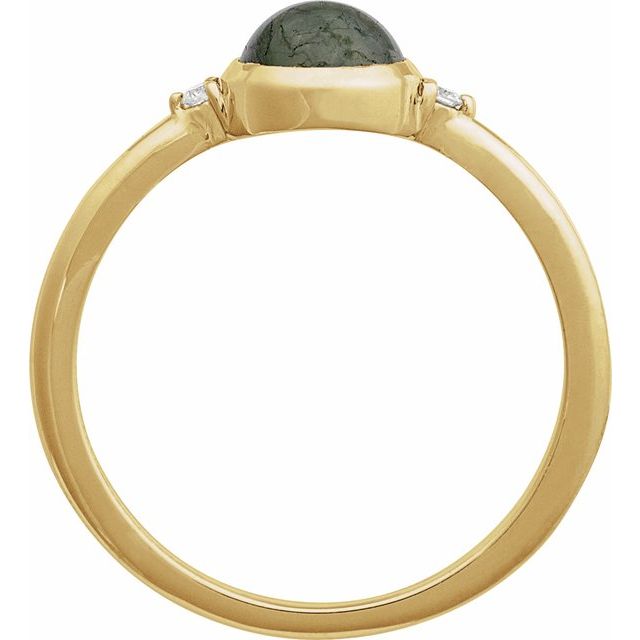 Bezel-Set Cabochon Ring