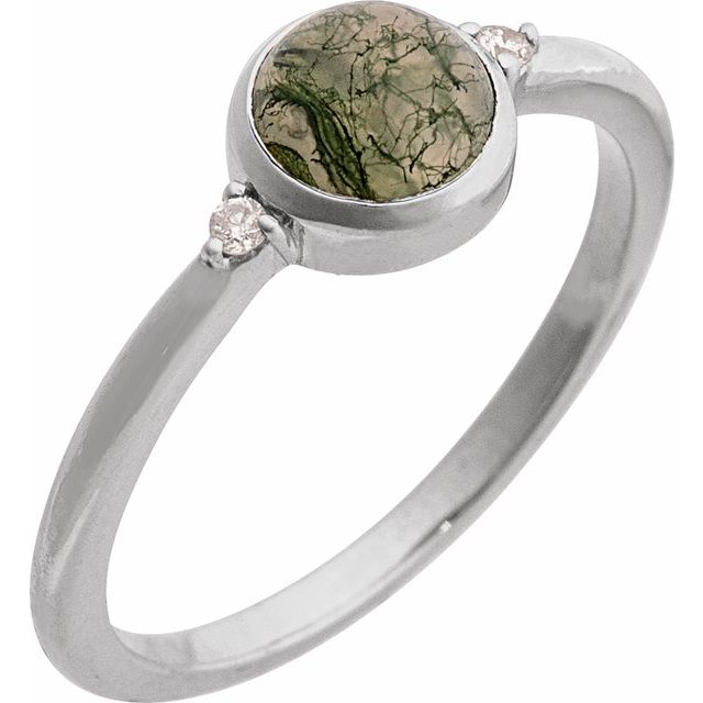 Bezel-Set Cabochon Ring