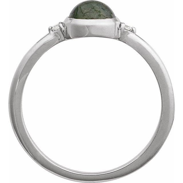 Bezel-Set Cabochon Ring