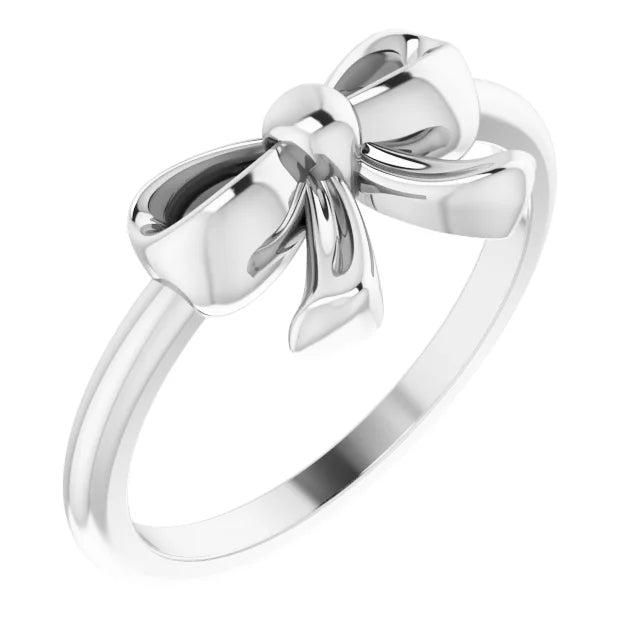 Silver Bow Ring