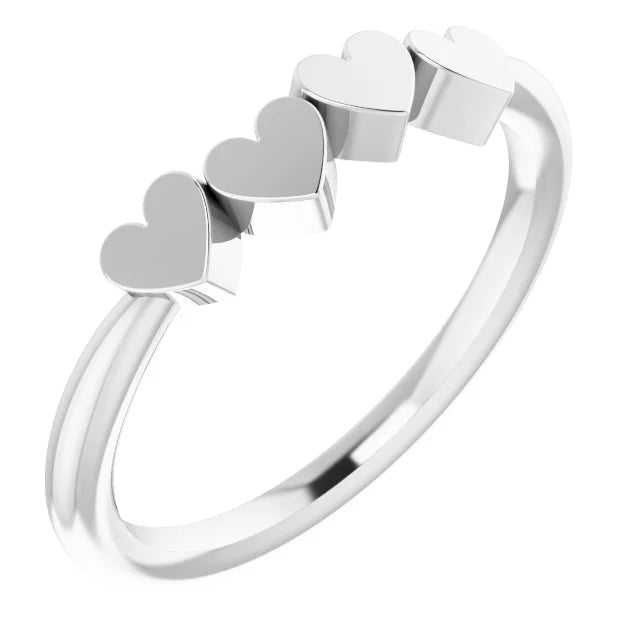 Family Hearts Ring