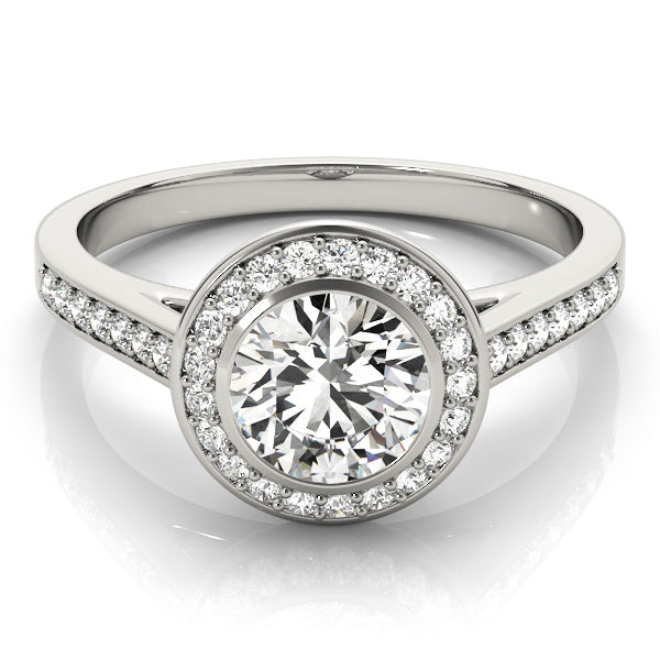 Halo Diamond Engagement Ring