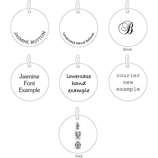 Posh Mommy? Engravable Extra Large Disc Pendant