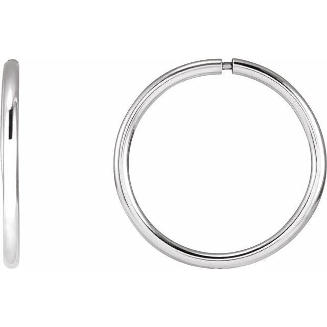 Endless Tube Hoop Earrings