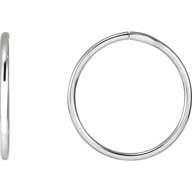 Endless Tube Hoop Earrings