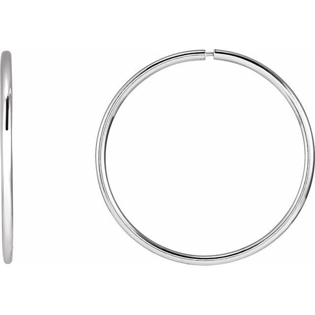 Endless Tube Hoop Earrings