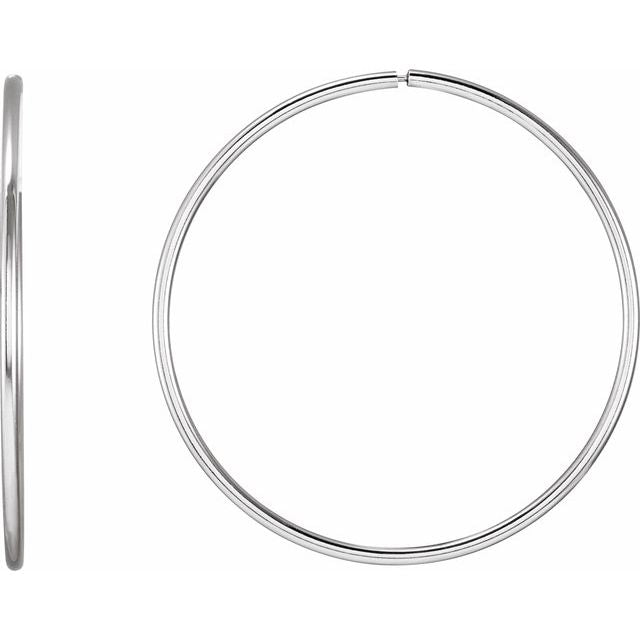 Endless Tube Hoop Earrings