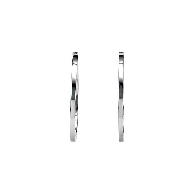 Hinged Square Tube Hoop Earrings