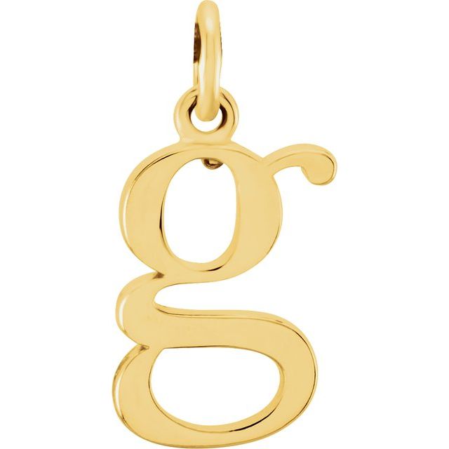 Lowercase Initial Necklace or Pendant