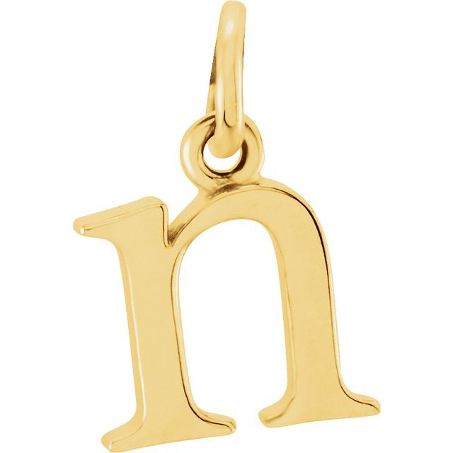 Lowercase Initial Necklace or Pendant