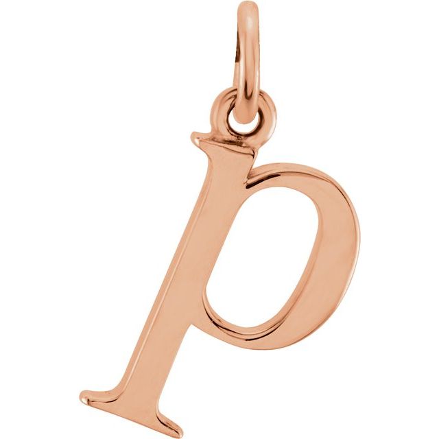 Lowercase Initial Necklace or Pendant