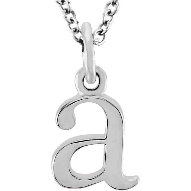 Lowercase Initial Necklace or Pendant