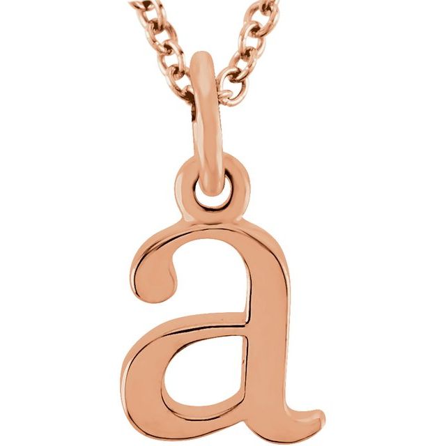 Lowercase Initial Necklace or Pendant