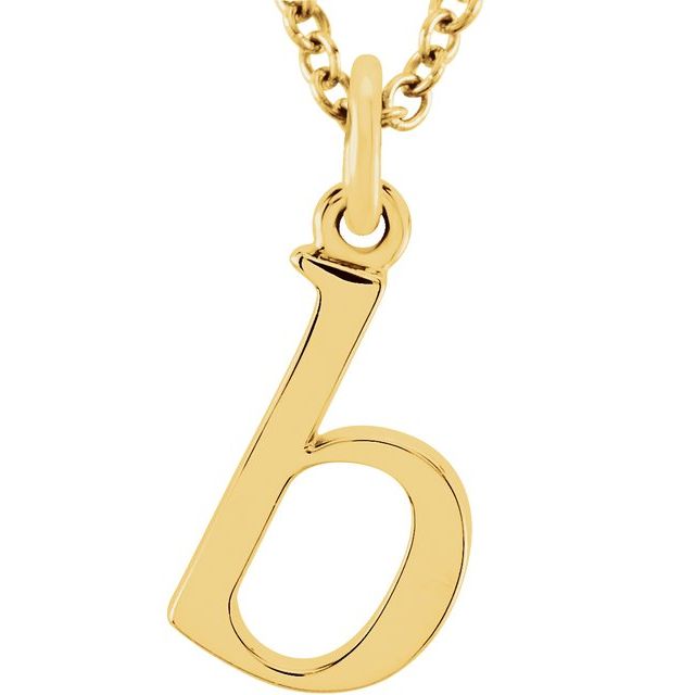 Lowercase Initial Necklace or Pendant