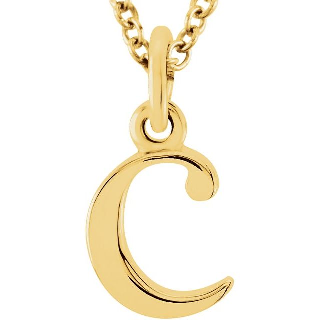 Lowercase Initial Necklace or Pendant