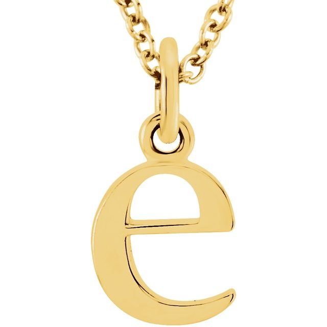 Lowercase Initial Necklace or Pendant