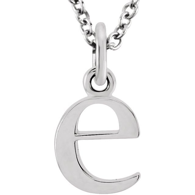 Lowercase Initial Necklace or Pendant