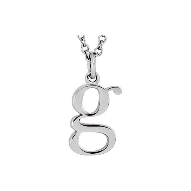 Lowercase Initial Necklace or Pendant