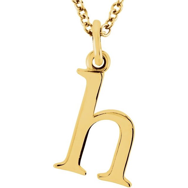 Lowercase Initial Necklace or Pendant