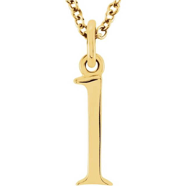 Lowercase Initial Necklace or Pendant