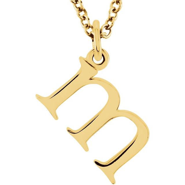 Lowercase Initial Necklace or Pendant