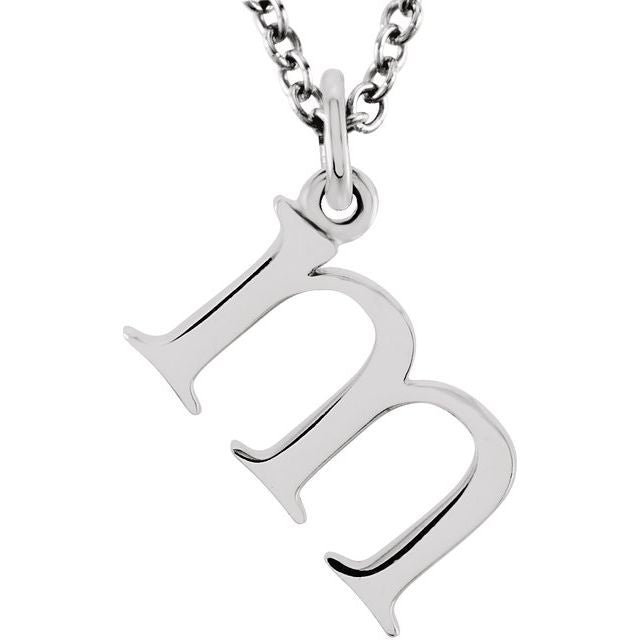 Lowercase Initial Necklace or Pendant