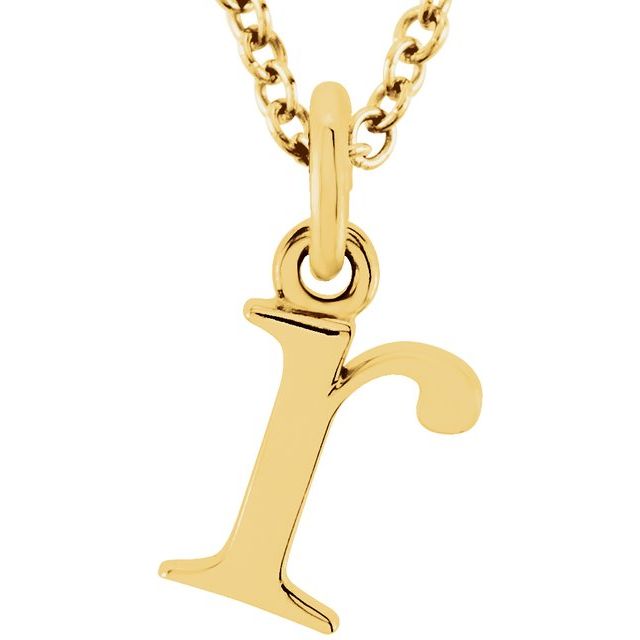 Lowercase Initial Necklace or Pendant