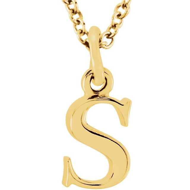 Lowercase Initial Necklace or Pendant