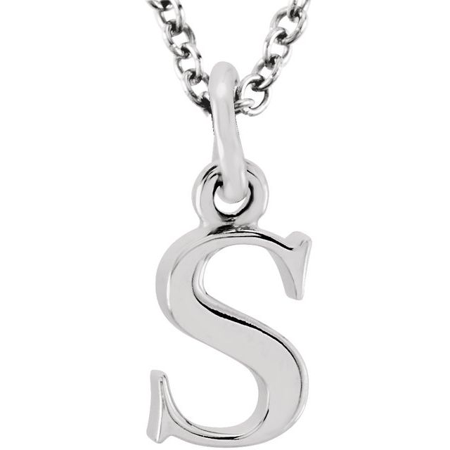 Lowercase Initial Necklace or Pendant