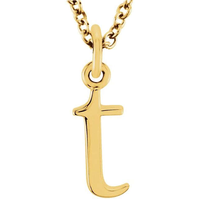 Lowercase Initial Necklace or Pendant