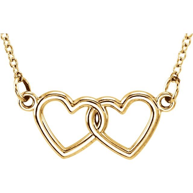 Tiny Posh? Double Heart Necklace