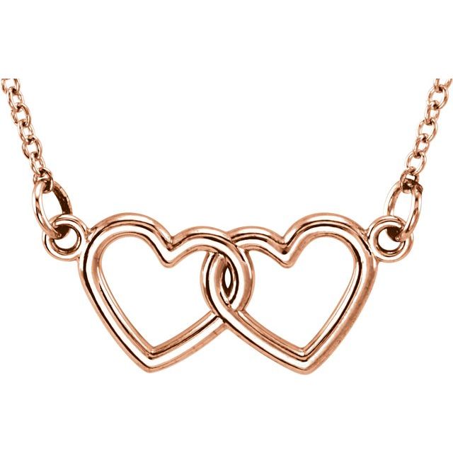 Tiny Posh? Double Heart Necklace