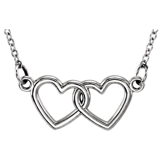 Tiny Posh? Double Heart Necklace