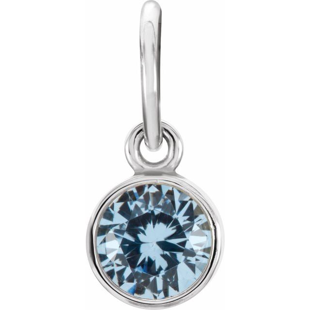 Posh Mommy® Imitation Birthstone Charm