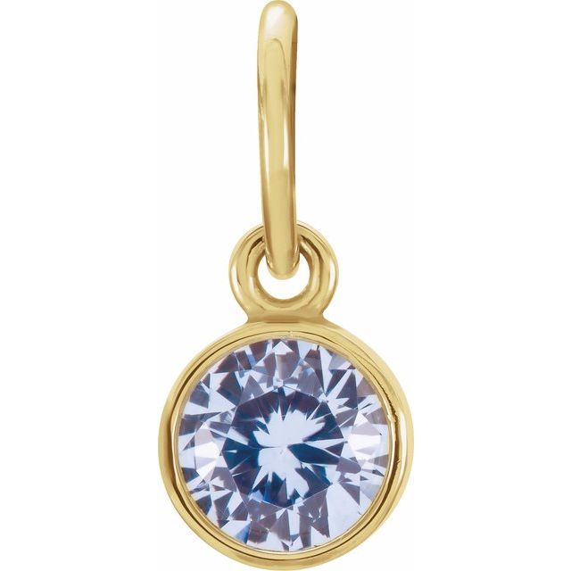Posh Mommy® Imitation Birthstone Charm