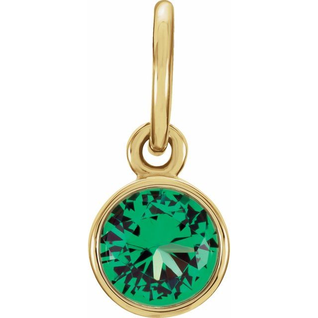 Posh Mommy® Imitation Birthstone Charm