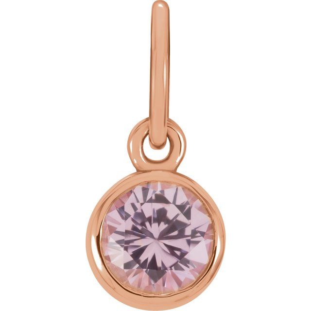 Posh Mommy® Imitation Birthstone Charm