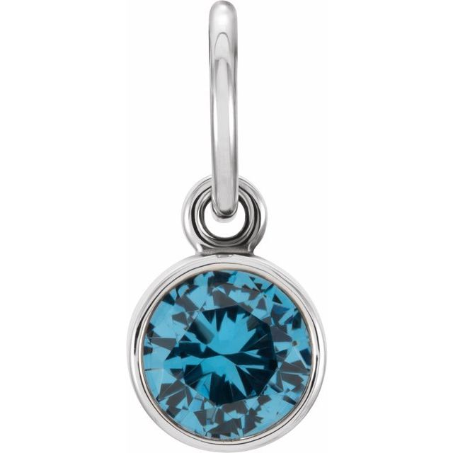 Posh Mommy® Imitation Birthstone Charm