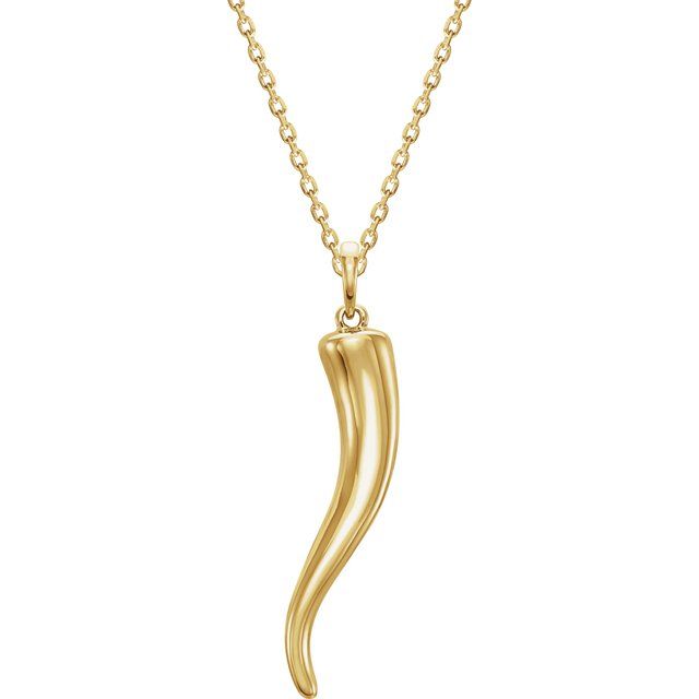 Italian Horn Necklace or Pendant