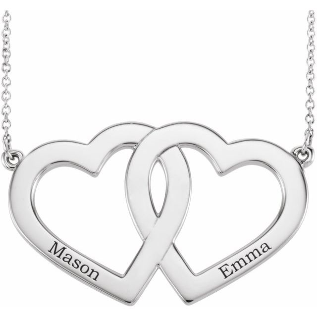 Family Engravable Heart Necklace