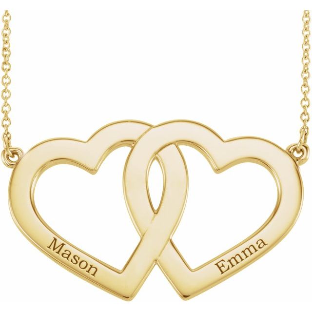 Family Engravable Heart Necklace