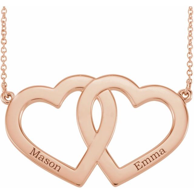 Family Engravable Heart Necklace