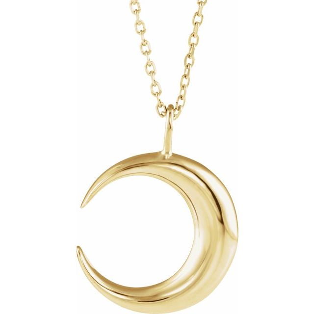 Crescent Moon Necklace or Pendant