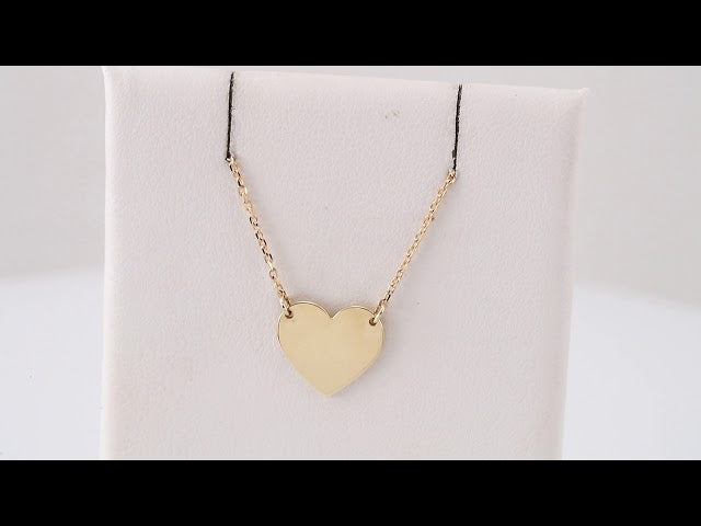 Engravable Heart Necklace